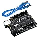 ELEGOO UNO R3 Tarjeta Placa ATmega328P ATMEGA16U2 con Cable USB y Microcontrolador Compatible con Arduino IDE Proyectos Cumple con RoHS