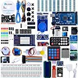 ELEGOO Conjunto Mas Completo y Avanzado de Iniciación Compatible con Arduino IDE Mega 2560 con Guías Tutorial en Español y Conjunto con Placa Controladora Mega 2560 R3, Servomotor, Motor Paso a Paso